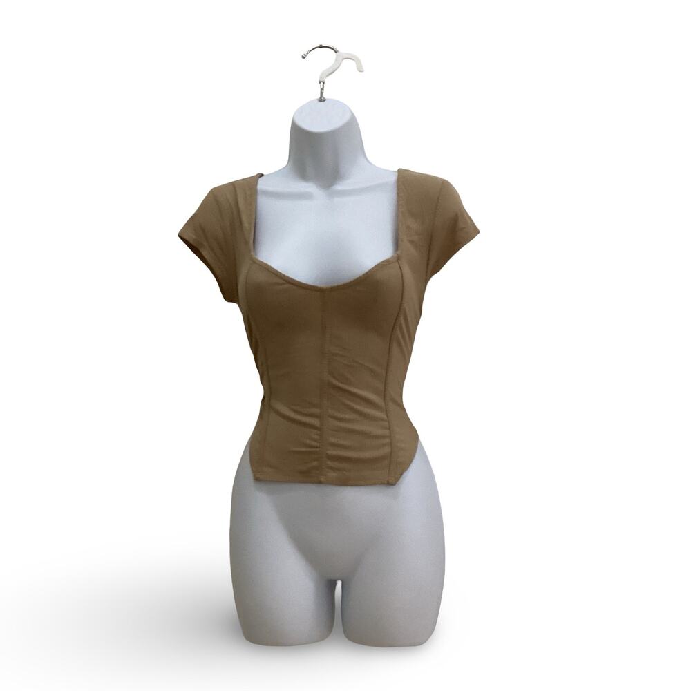 Just Polly Faux Corset Top